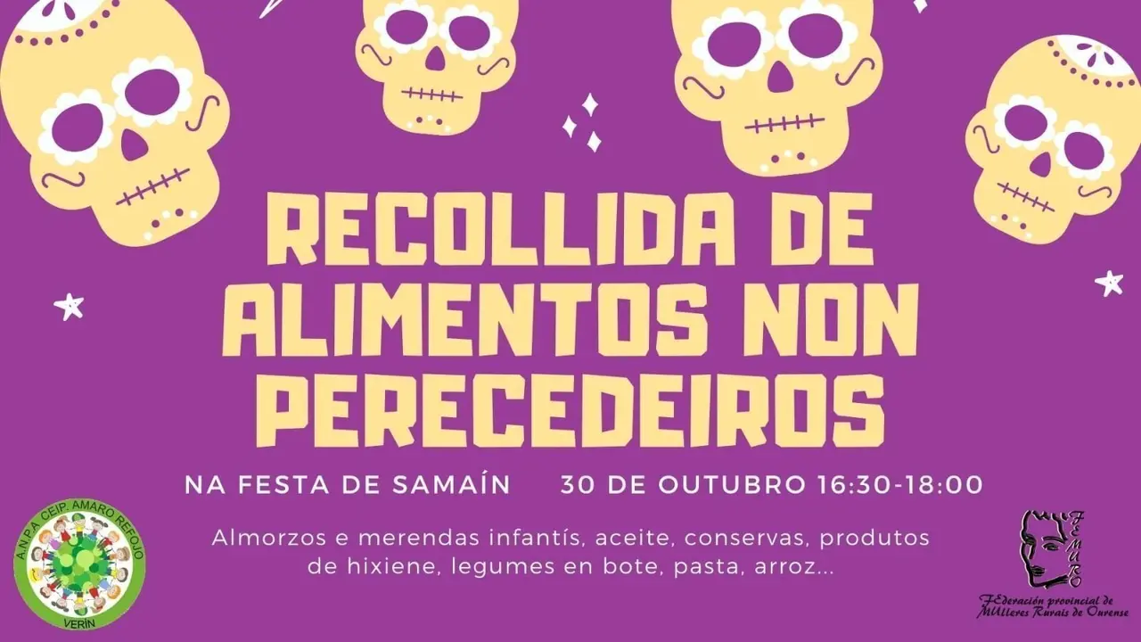 Sama&iacute;n CEIP Amaro Refojo recollida alimentos