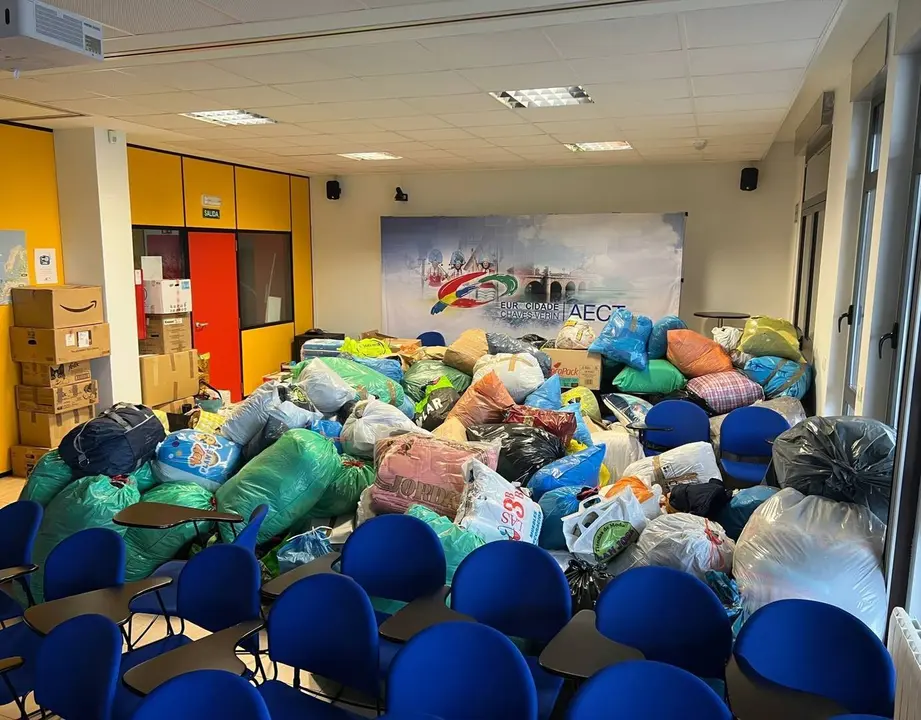 El sal&oacute;n de actos de la Eurocidade, lleno de solidaridad.