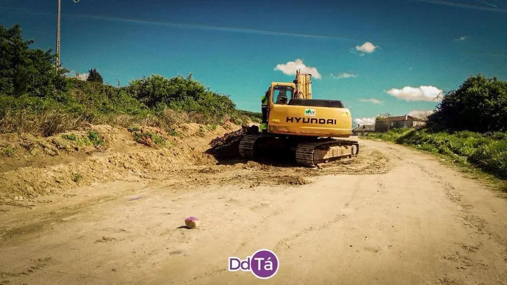 Tragsa, trabajos en la OU-1006, Vilardev&oacute;s, obras