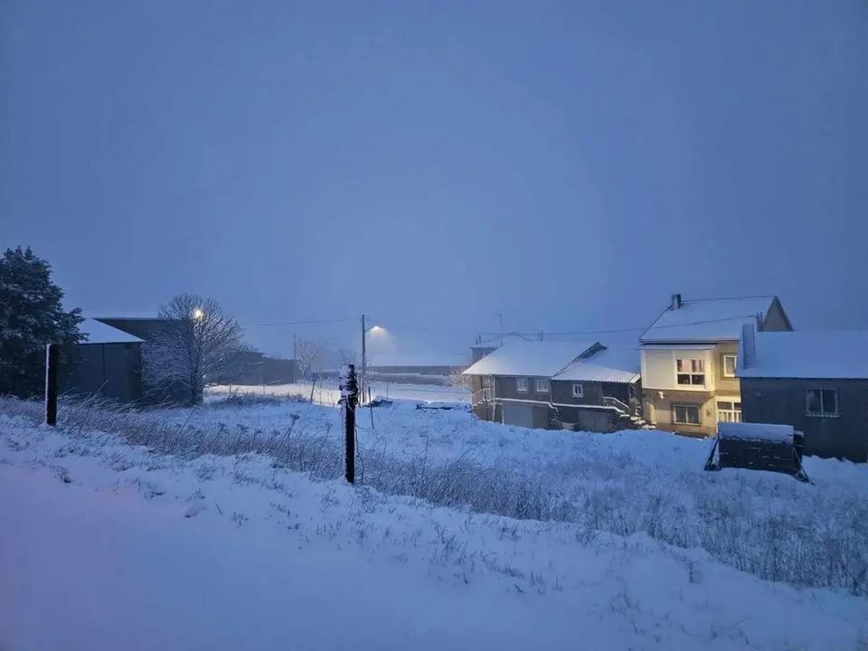 A Venda do Espi&ntilde;o, en A Gudi&ntilde;a, a primera hora de este s&aacute;bado 9 de marzo. | FOTO: Ana Est&eacute;vez.