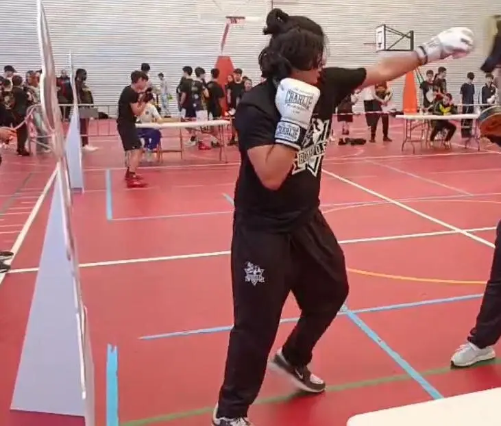 20250329 Boxeo DF Ver&iacute;n Campeonado galego de formas 6 a 16, en Ribeira (18)
