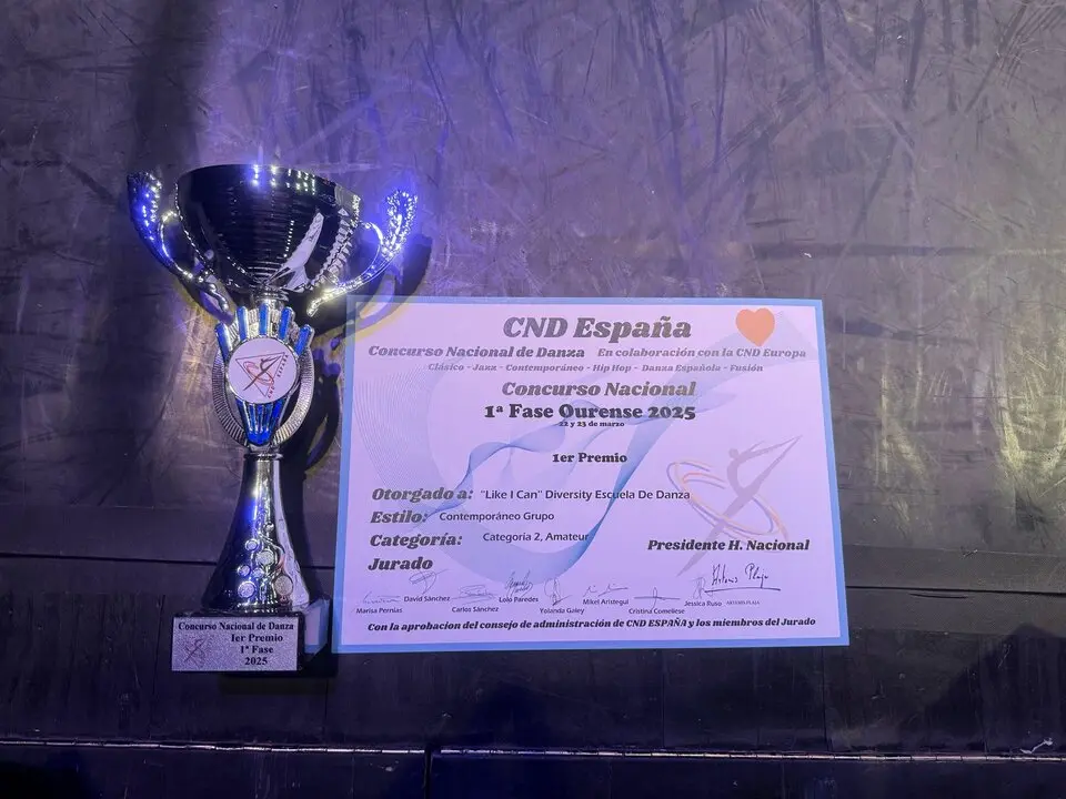 202504 Escuela de danza Diversity, primer puesto concurso nacional danza fase ourense