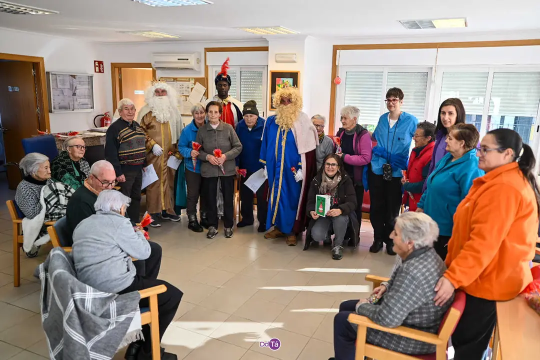 Os Reis Magos no Centro de D&iacute;a de O&iacute;mbra. | FOTO: Noelia Caseiro.