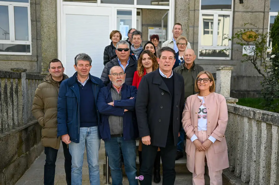 Besteiro durante a visita ao Concello da Gudi&ntilde;a. | FOTO: Noelia Caseiro.