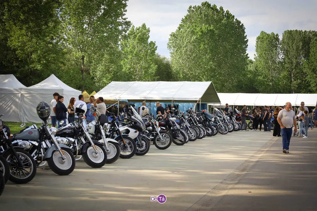 A Preguiza se llen&oacute; de llamativos ejemplares de la legendaria marca de motocicletas Harley Davidson. | FOTO: Anabel G. Sim&oacute;n.