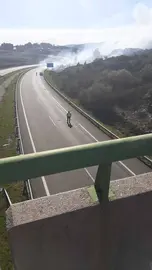 Lume na A-52 &aacute; altura de A Gudi&ntilde;a.