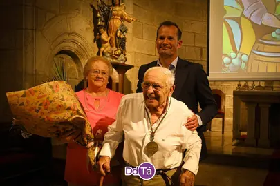 Lucho de Gondulfes era homenajeado este viernes. | FOTO: Anabel G. Sim&oacute;n.