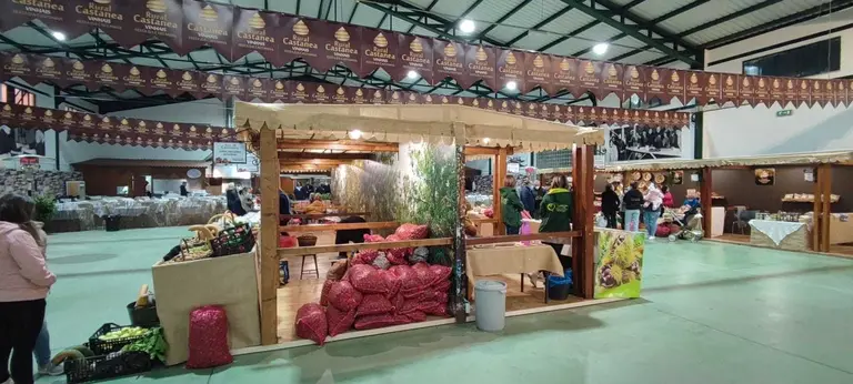 La Fiesta de la Casta&ntilde;a se celebr&oacute; en el Parque de Exposiciones de Vinhais d&oacute;nde se instalaron m&aacute;s de 90 puestos de venta. | FOTO: Xos&eacute; Lois Colmenero