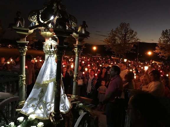 Esta noite haberá o Rosario das Antorchas no Santuario dos Remedios de Vilamaior. | FOTO: JMJ Verín.