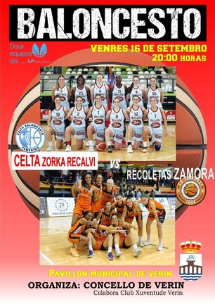 O equipo feminino do Celta Zorka Recalvi enfrontarase ó Recoletas Zamora o próximo venres.