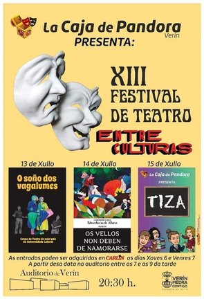 XIII Festival de Teatro 13, 14 e 15 de xullo no Auditorio Municipal de Verín.