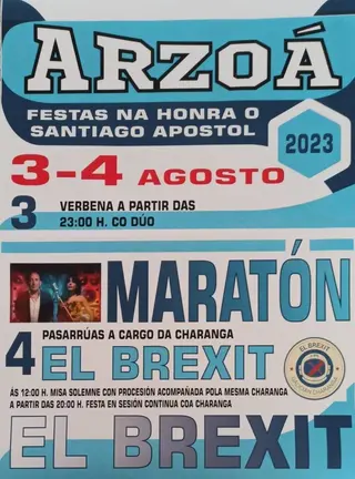 3 agosto, festas arzo&aacute;
