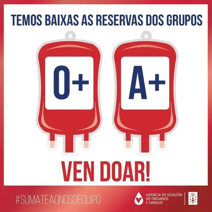 reservas baixas doaz&oacute;n sangue