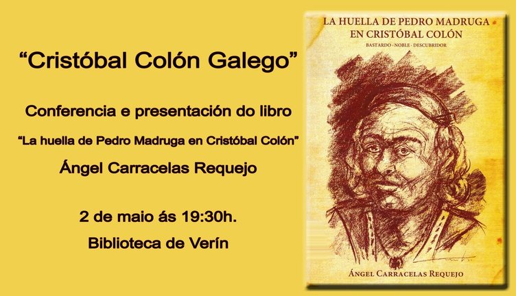 Cartel de la presentación del libro de Ángel Carracelas.