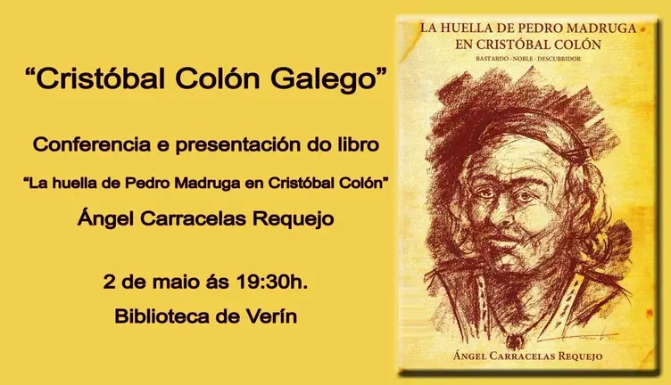 Cartel de la presentaci&oacute;n del libro de &Aacute;ngel Carracelas.