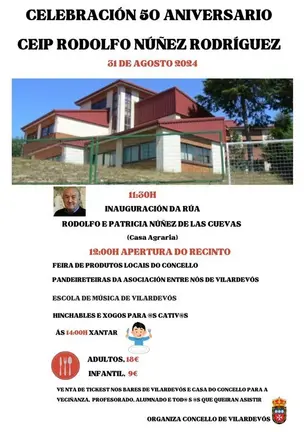 50 Aniversario del CEIP Rodolfo N&uacute;&ntilde;ez Rodr&iacute;guez de Vilardev&oacute;s.