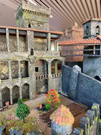 Maqueta del Castelo de Monterrei, que se presentar&aacute; este viernes 23 en el Auditorio de Ver&iacute;n.