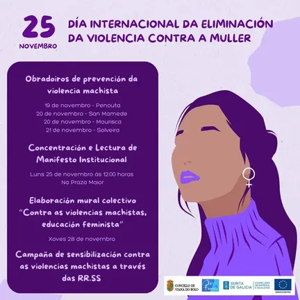 20241119 25N en Viana do Bolo, programaci&oacute;n actividades