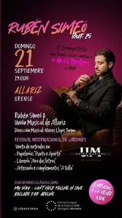 Concerto de Rub&eacute;n Sime&oacute; en Allariz.