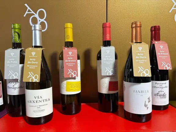 Os seis vi&ntilde;os, brancos e tintos, galardoados nas Catas de Galicia.