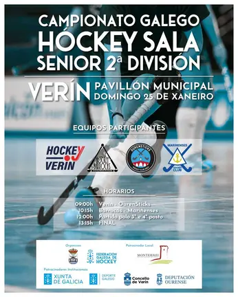 Cartel del campeonato gallego de este domingo.