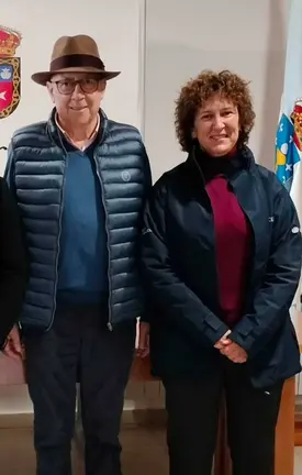 Vicente G&oacute;mez, coa rexedora do Ri&oacute;s, Eva Barrio L&oacute;pez.