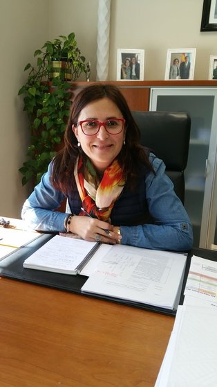 Ana María Villarino Pardo, no seu despacho da casa consistorial.