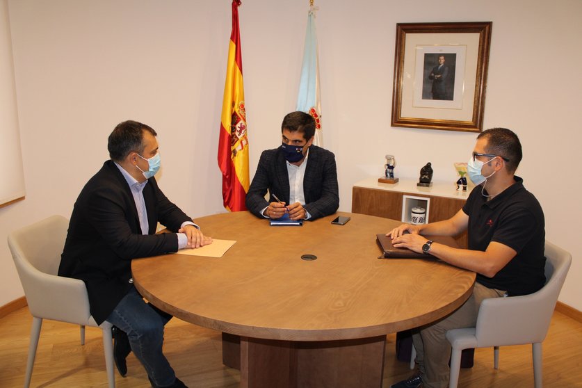 José Manuel López reuniuse esta mañá co delegado en Ourense, Gabriel Alén, e co presidente da Mancomunidade de Verín, J. L. Suárez.