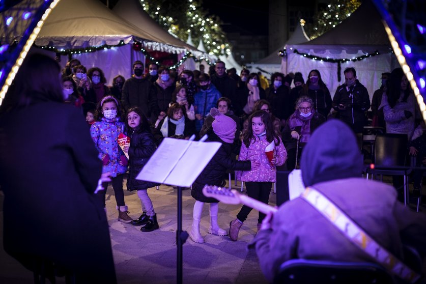 Os concertos de música, un dos grandes atractivos desta última edición da Feira de Nadal. | FOTO: Carlos Montero.