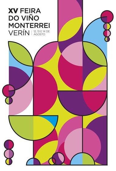 Cartel anunciador de la próxima Feira do Viño de Monterrei.