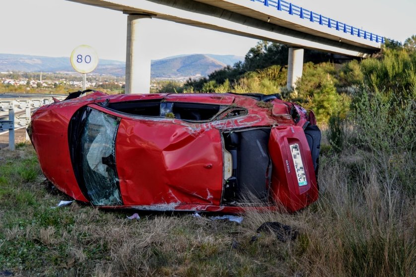 El accidente tuvo lugar en el ramal de acceso a Verín de la autovía a la frontera portuguesa.