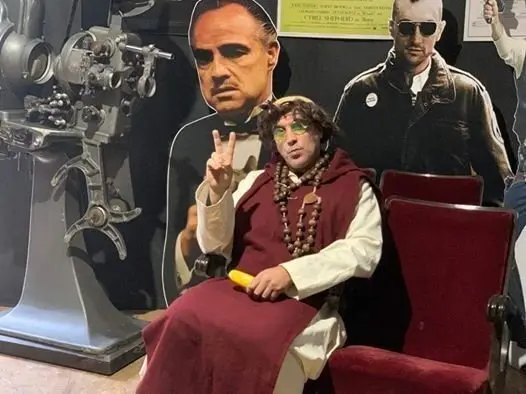 Miguel "Chita" disfrazado de "Frai Chitin".