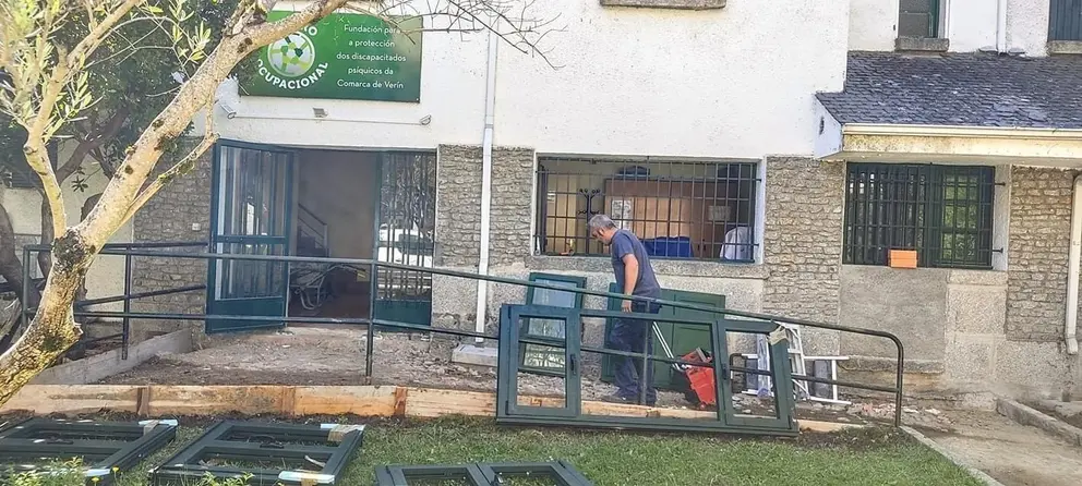 O estado actual das obras no Centro Ocupacional.