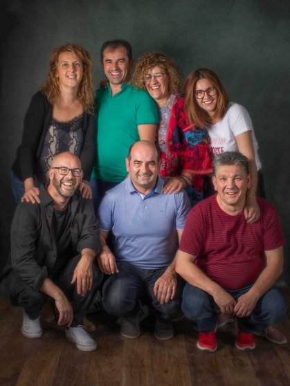 Los siete integrantes de Namarella Teatro.
