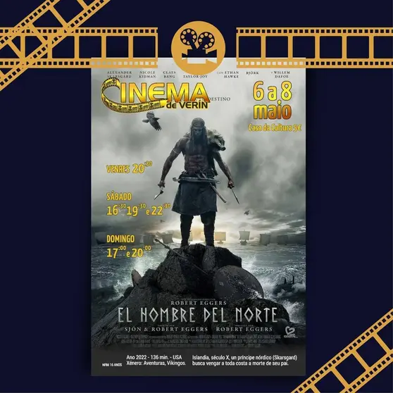 Cartel do cinema que ofrece o Concello de Ver&iacute;n esta fin de semana.