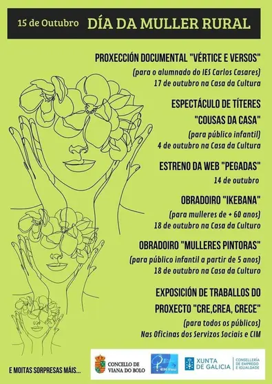 Programa de actividades polo D&iacute;a da Muller Rural en Viana.
