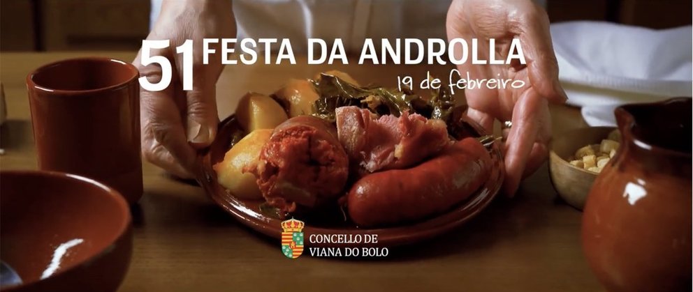 Fragmento do vídeo promocional da Festa da Androlla de Viana, que terá lugar o 19 de febreiro.
