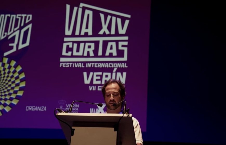 Carlos Montero, director del festival, en la pasada edición del FIC Vía XIV. | FOTO: Anabel G. Simón.