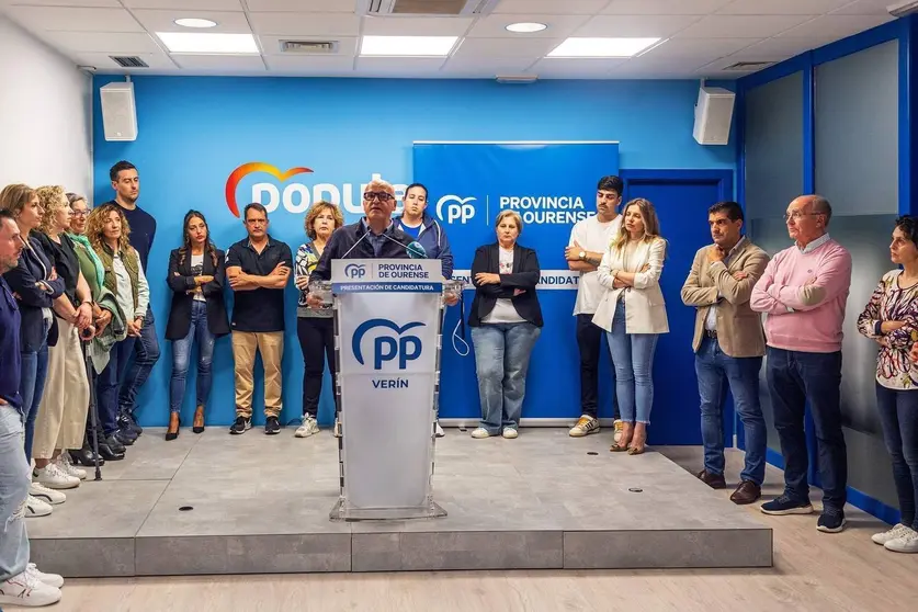 Manuel Baltar, dirigi&eacute;ndose a los integrantes de la candidatura liderada por Lara Da Silva.