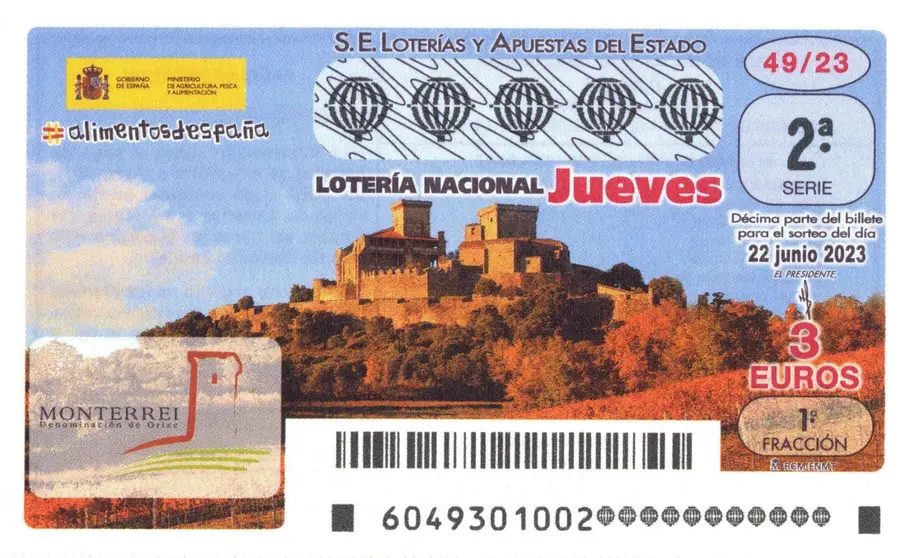DO Monterrei na loter&iacute;a nacional