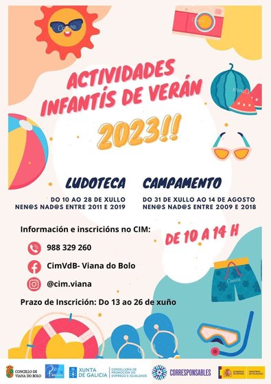 Actividades infantís de verán en Viana do Bolo.