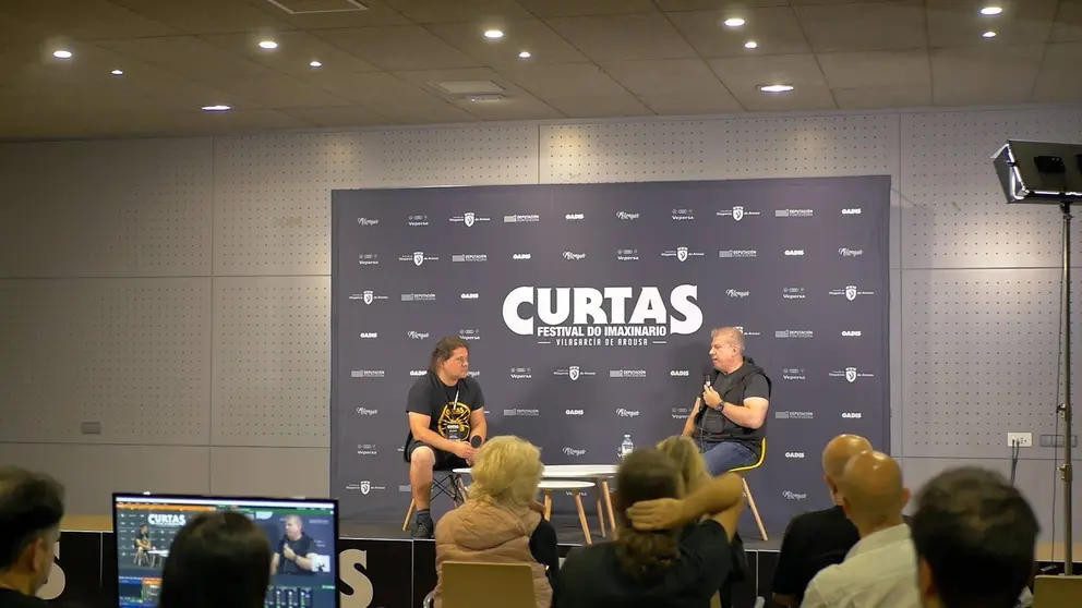Uno de los actos de la &uacute;ltima edici&oacute;n del Curtas - Festival do Imaxinario arousano.