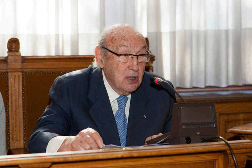 Rodolfo Núñez de las Cuevas, en la Fundación José García-Siñeriz.
