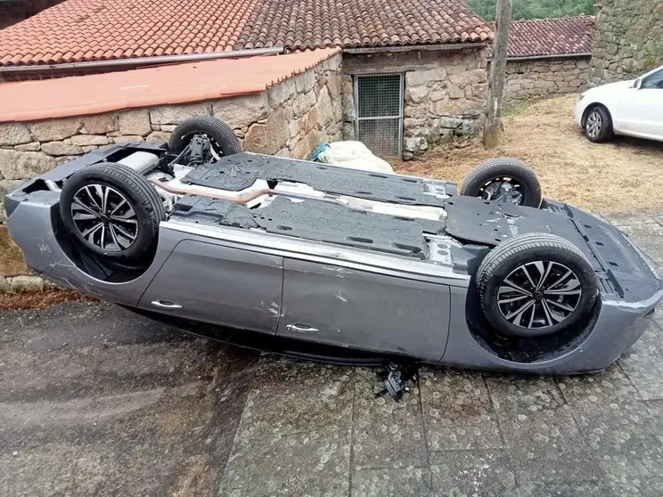 El accidente en Mix&oacute;s (Monterrei) tuvo lugar a las 16:00 horas.