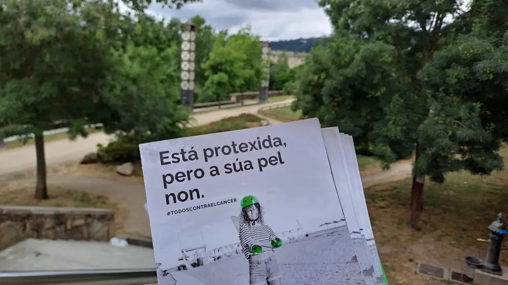 Folleto informativo sobre el c&aacute;ncer de piel.
