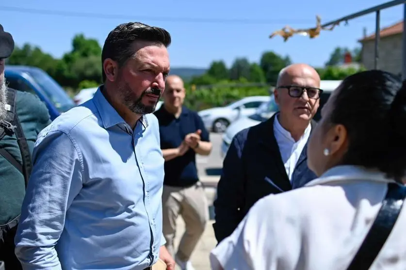Emilio Jos&eacute; Pazos, el d&iacute;a de su mitin de campa&ntilde;a en las anteriores municipales. | FOTO: Diario do Limia.