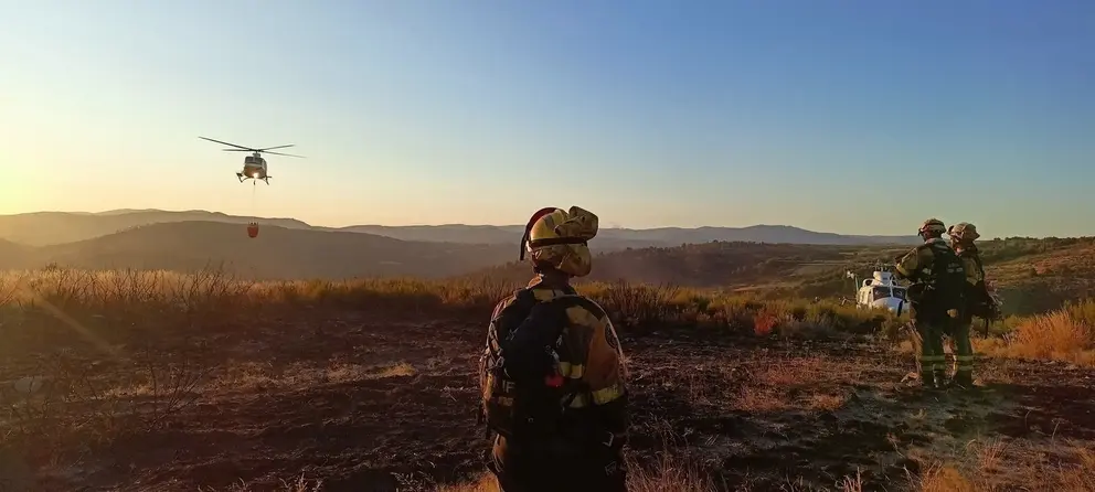 20240917 Incendio forestal Barxa-A Gudi&ntilde;a_BRIF Laza se retira_FOTO Diario de un bombero