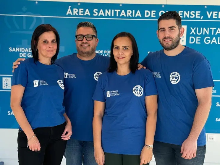 Equipo de vacunaci&oacute;n del Distrito Sanitario de Ver&iacute;n.