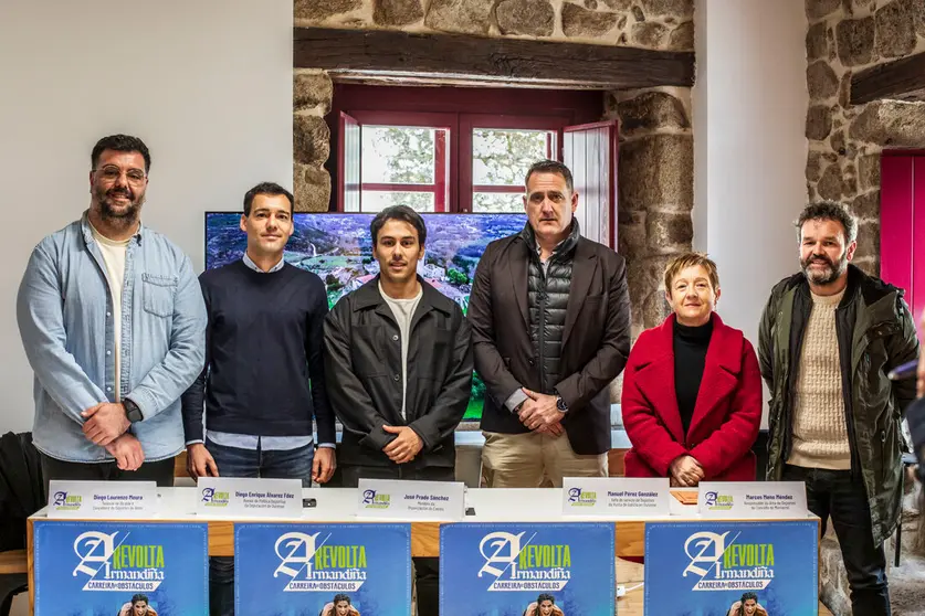 Diego Lourenzo, concelleiro de Deportes de Ver&iacute;n; Diego Enrique &Aacute;lvarez Fern&aacute;ndez, asesor de Pol&iacute;tica Deportiva de la Deputaci&oacute;n Provincial de Ourense; Jos&eacute; Prado, de la organizaci&oacute;n; Manuel P&eacute;rez Gonz&aacute;lez, jefe del Servizo de Deportes de la Xunta de Galicia en Ourense; Mar&iacute;a Rosa Gonz&aacute;lez Rivero, concelleira delegada e Marcos Meno M&eacute;ndez, responsable del &aacute;rea de Deportes del Concello de Monterrei.