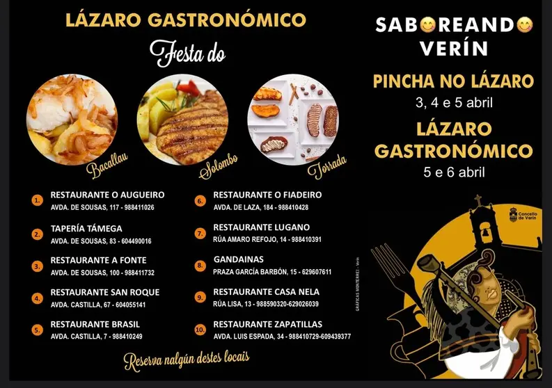 Primeira edici&oacute;n do L&aacute;zaro Gastron&oacute;mico en Ver&iacute;n.